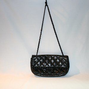 CHANEL DARK SILVER CHAIN ME AROUND CLASSIC FLAP BAG